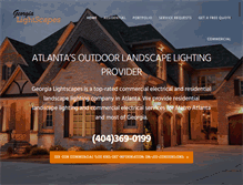 Tablet Screenshot of georgialightscapes.com